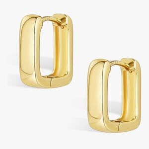 NEW 14K Gold Plated Huggie Hoop Earrings